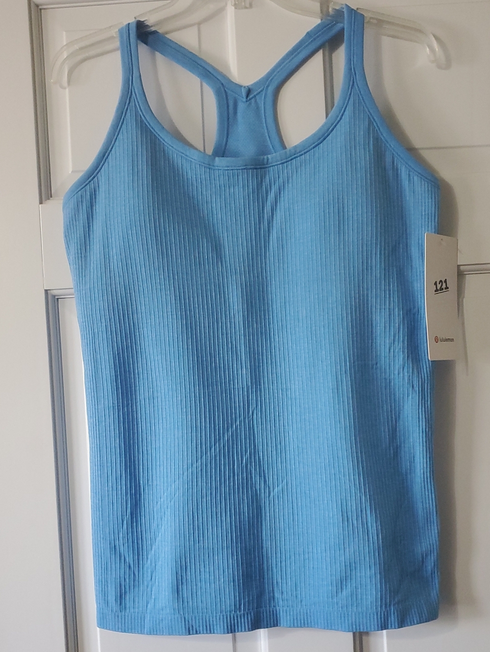 NWT Lululemon Ebb To Syreet Ribbed Racerback Tank Oceanwave Sz 12